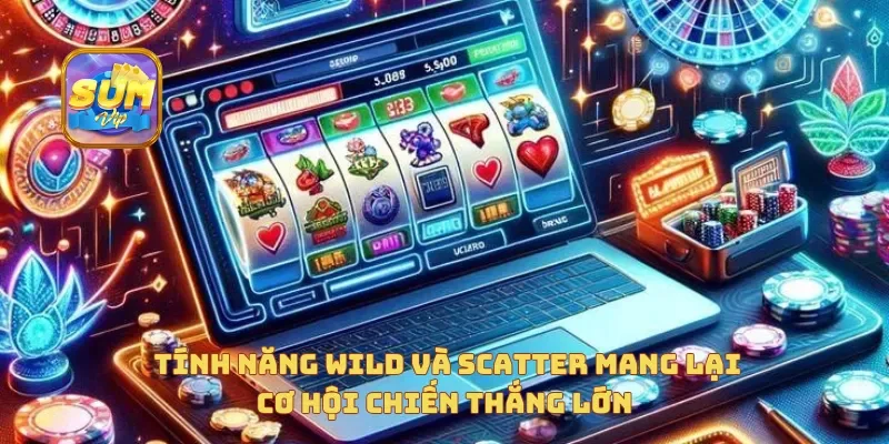  Tính năng Wild và Scatter mang lại cơ hội chiến thắng lớn